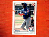 2020 Bowman #BP-46 Sherten Apostel - Texas Rangers (Base)