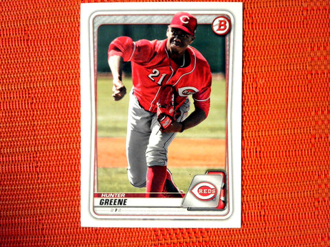 2020 Bowman #BP-47 Hunter Greene - Cincinnati Reds (Base)