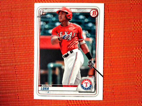 2020 Bowman #BP-52 Bayron Lora - Texas Rangers (Base)