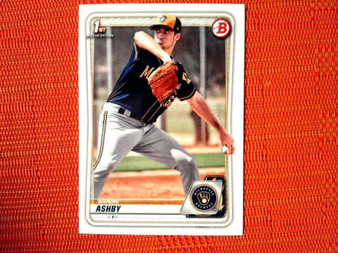 2020 Bowman #BP-57 Aaron Ashby - Milwaukee Brewers (Base)