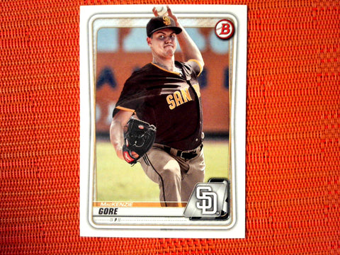 2020 Bowman #BP-74 MacKenzie Gore - San Diego Padres (Base)