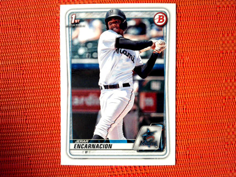 2020 Bowman #BP-96 Jerar Encarnacion - Miami Marlins (Base)