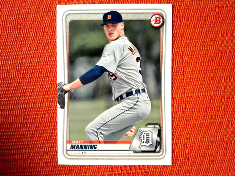 2020 Bowman #BP-99 Matt Manning - Detroit Tigers (Base)