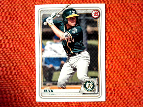 2020 Bowman #BP-105 Nick Allen - Oakland Athletics (Base)