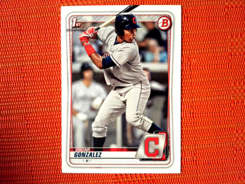 2020 Bowman #BP-109 Oscar Gonzalez - Cleveland Indians (Base)