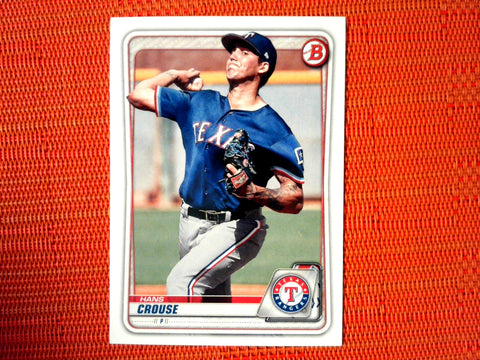2020 Bowman #BP-119 Hans Crouse - Texas Rangers (Base)