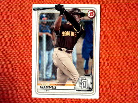 2020 Bowman #BP-130 Taylor Trammell - San Diego Padres (Base)