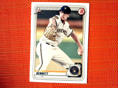 2020 Bowman #BP-140 Nick Bennett - Milwaukee Brewers (Base)
