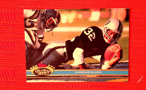 1991 Stadium Club #8 Marcus Allen - Oakland Raiders