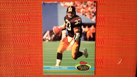 1991 Stadium Club #163 Merril Hoge - Pittsburgh Steelers