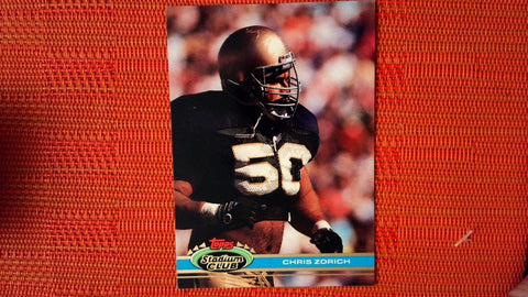 1991 Stadium Club #290 Chris Zorich RC - Notre Dame HOF