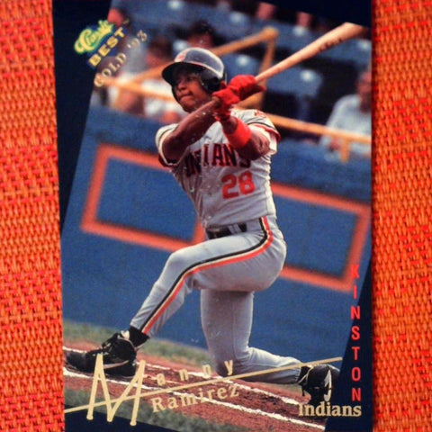 1993 Classic Best Gold #124 Manny Ramirez - Kingston Indians Pre Rookie Card - See Photos