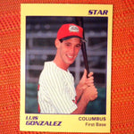 1990 Star Wax #16 Luis Gonzalez - Carolina Mudcats - Pre Rookie Card