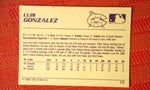 1990 Star Wax #16 Luis Gonzalez - Carolina Mudcats - Pre Rookie Card