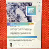 2019 PETE ALONSO RC PANINI STATUS Gold #7 NEW YORK METS Rookie CARD