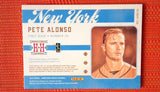 2019 Panini Pete Alonso Player Used Hometown Heros Dual Relic Card NY Mets  7/10
