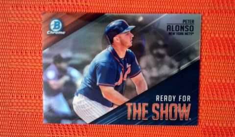 2019 Bowman #RFTS-11 Pete Alonso - New York Mets (Chrome Ready for the Show Set)