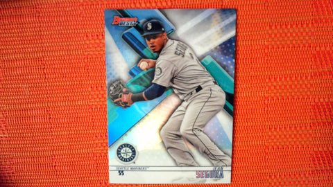 Jean Segura 2018 Bowman's Best Refractor Parallel #44 Seattle Mariners Baseball