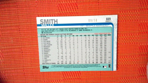 2019 Topps Mother's Day Pink #669 Mallex Smith NM-MT /50 Mariners