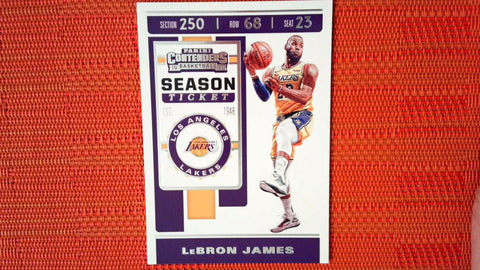 Lebron James 2019-20 Panini Contenders Base Lakers #70 Season Ticket