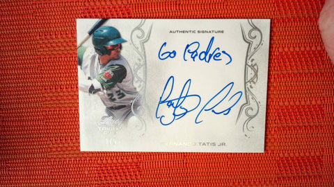 2018 LEAF TRINITY FERNANDO TATIS JR RC ROOKIE AUTO INSCRIBED 3/5