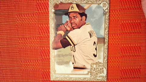 2019 TOPPS ALLEN & GINTER GOLD #382 DAVE WINFIELD SP SAN DIEGO PADRES