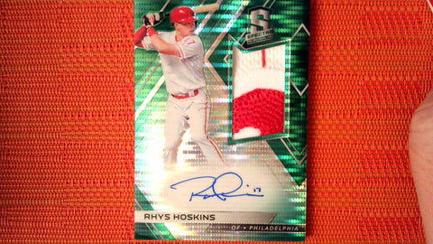 2018 Panini Spectra Chronicles Rhys Hoskins #RJA-RH Rookie Auto 2/5 Phillies