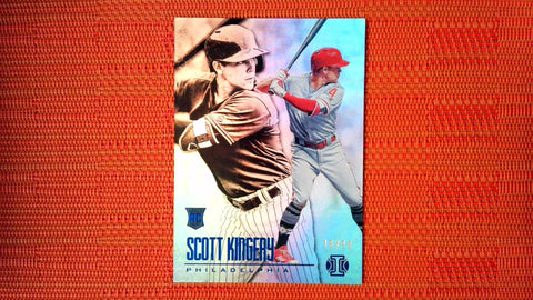 2018 Panini Chronicles Illusions Trophy Collection Blue /99 Scott Kingery Rookie