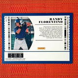 2019 Contenders Draft Randy Florentino Prospect Ticket Diamond Auto Card /15