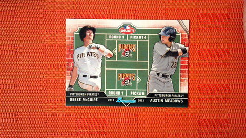 2013 Bowman Draft Clint Frazier/Austin Meadows Rookie Card #DD-FM