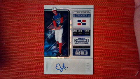 2018 Panini Contenders Draft Picks International Ticket Estanli Castillo #6 Auto