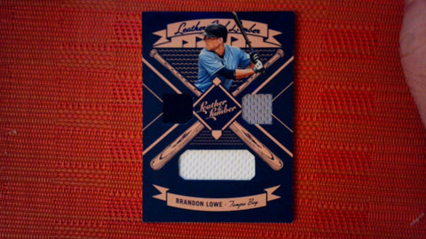 2019 Panini Leather & Lumber and Triple Relics Brandon Lowe #LLT-BL Rookie Rays