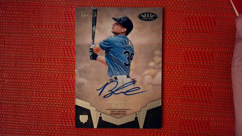 2019 Tier One Brandon Lowe RC Blue Ink ROOKIE Auto  /250 Rays