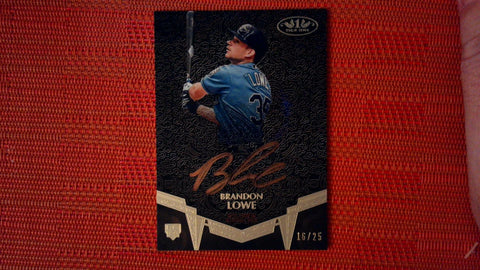 2019 Topps Tier One Brandon Lowe Rookie Auto /25 SP Tampa Bay Rays Autograph