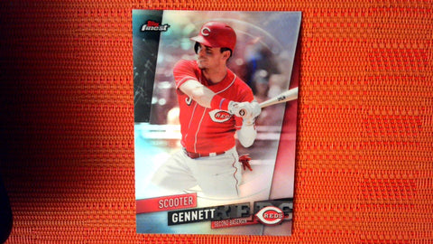 2019 Topps Finest Baseball Refractor #58 Scooter Gennett