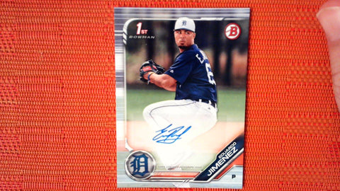 2019 BOWMAN PA-EJ EDUARDO JIMENEZ AUTO DETROIT TIGERS PITCHING PROSPECT