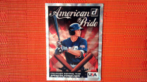 2019 Panini Donruss USA Spencer Torkelson American Pride RC /999 Tigers #AP9