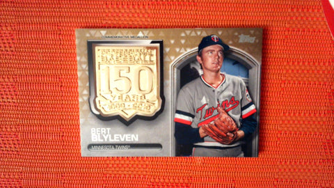 2019 Topps Update Commemorative Gold Medallion #AMM-BB Bert Blyleven 3/50 Twins