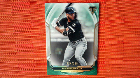 2019 Topps Triple Threads Emerald #67 Yoan Moncada Serial #024/259 - White Sox