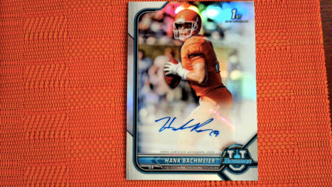 2021-22 Bowman U Football Auto #BCPA-HBA Hank Bachmeier Default Title