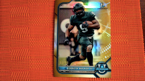 2021-22 Bowman U Football Gold Refractor #82 Kenneth Walker III 30/50 Default Title