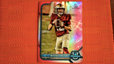 2021-22 Bowman U Football Pink Refractor #13 McKenzie Milton Default Title
