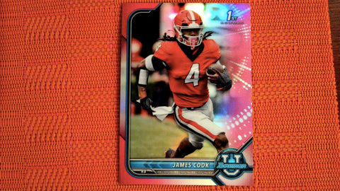 2021-22 Bowman U Football Pink Refractor #19 James Cook Default Title