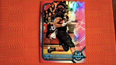2021-22 Bowman U Football Pink Refractor #36 Mohamed Ibrahim Default Title
