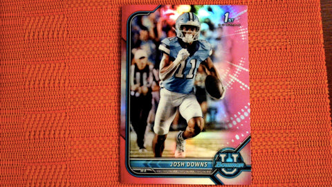 2021-22 Bowman U Football Pink Refractor #50 Josh Downs Default Title