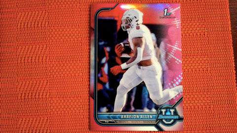 2021-22 Bowman U Football Pink Refractor #85 Braelon Allen Default Title