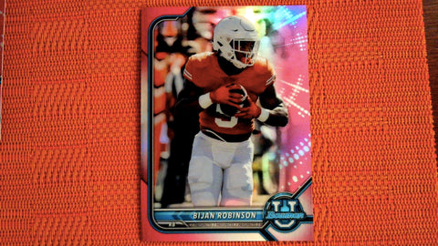 2021-22 Bowman U Football Pink Refractor #95 Bijan Robinson Default Title