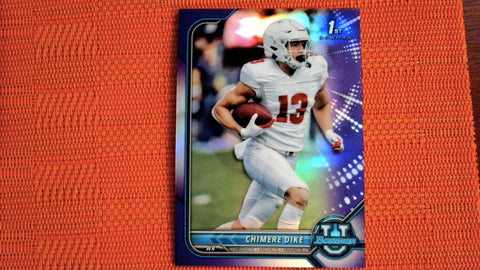 2021-22 Bowman U Football Purple Refractor #86 Chimere Dike Default Title