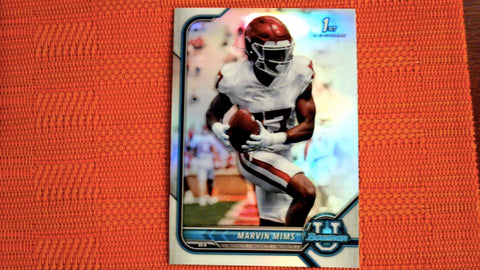 2021-22 Bowman U Football Refractor #17 Marvin Mims Default Title