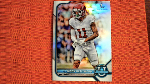 2021-22 Bowman U Football Refractor #23 Jadon Haselwood Default Title